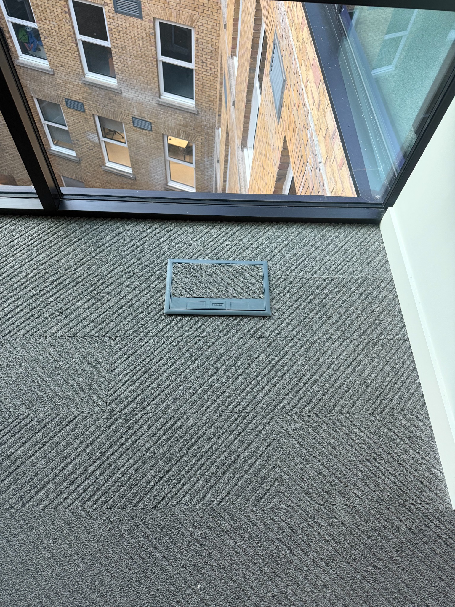 Finished floor box at Cannon Street commercial office